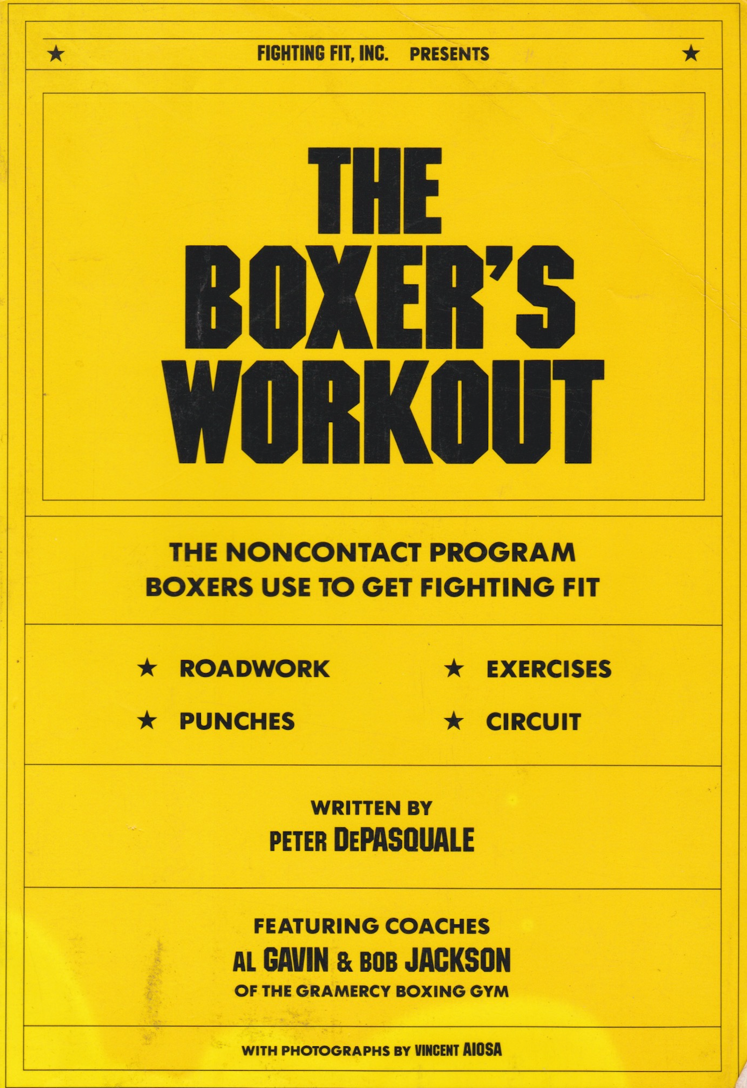 The Boxers Workout Book by Peter Depasquale (Preowned)