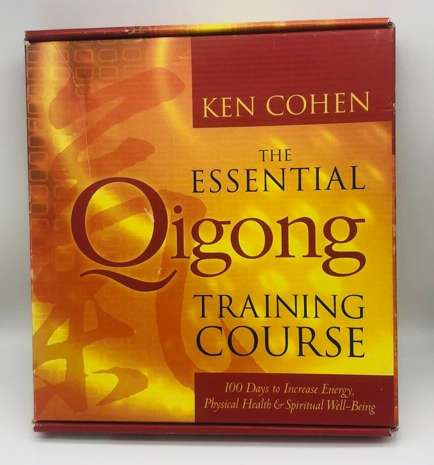 The Essential Qigong Training Course: 100 Days to Increase Energy, Physical Health, and Spiritual Well-Being DVD, CD & Book Set by Ken Cohen (Preowned)