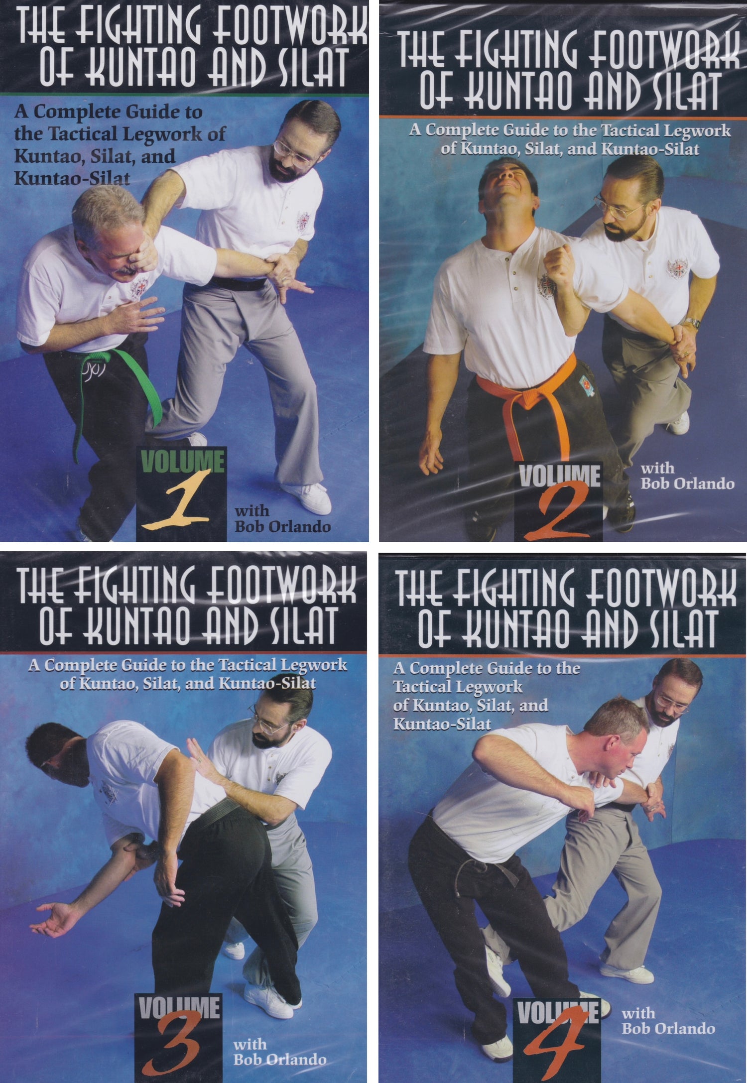 The Fighting Footwork of Kuntao & Silat 4 DVD Set by Bob Orlando