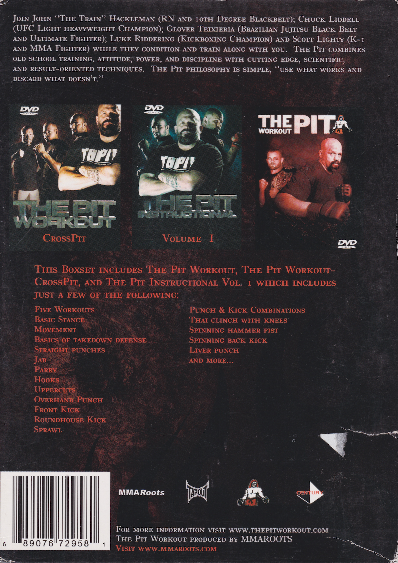 The Pit Workout 4 DVD Set by John Hackleman (Preowned)