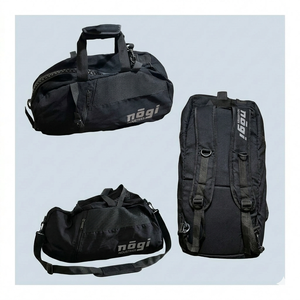 The Tri-Carrier Convertible Large Gear Bag by Nogi Industries - BLACK
