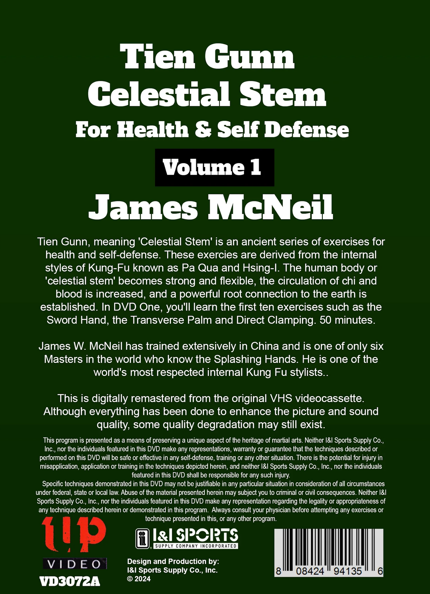 Tien Gunn Celestial Stem for Health & Self Defense DVD by James McNeil