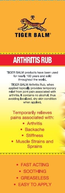 Tiger Balm Arthritis Rub - - 4 fl oz