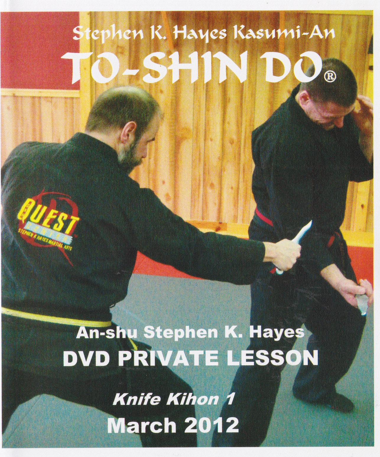 To-Shin Do Knife Kihon Vol 1 DVD with Stephen Hayes