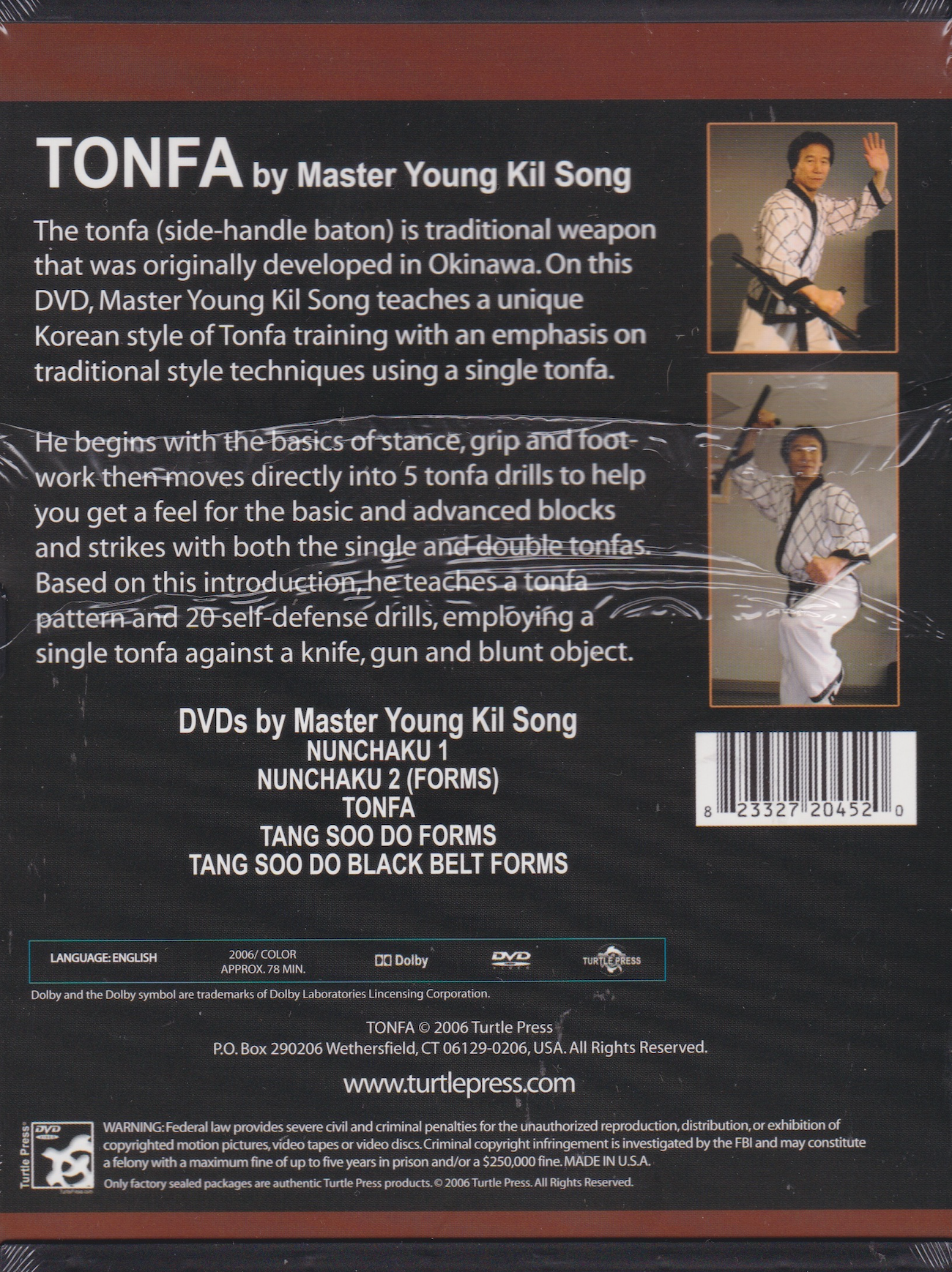 Tonfa Original Weapon Series DVD by Young Kil-Song