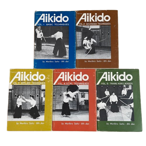 Traditional Aikido 5 Book Set with Morihiro Saito (Hardcover)(Preowned)