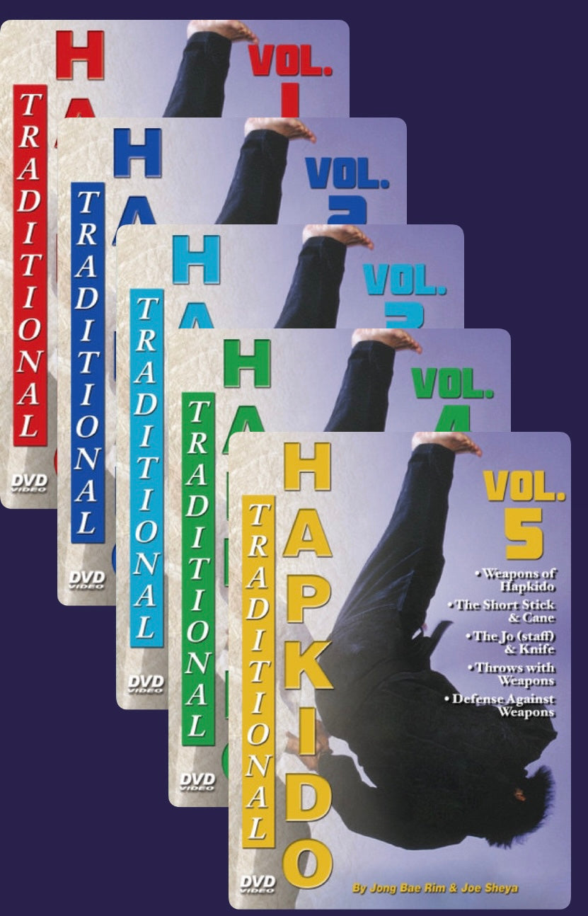 Traditional Hapkido 5 DVD Set by Jong Bae Rim & Joe Sheya