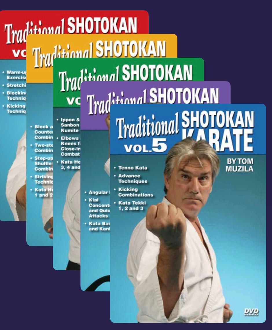 Traditional Shotokan Karate 5 DVD Set by Tom Muzila