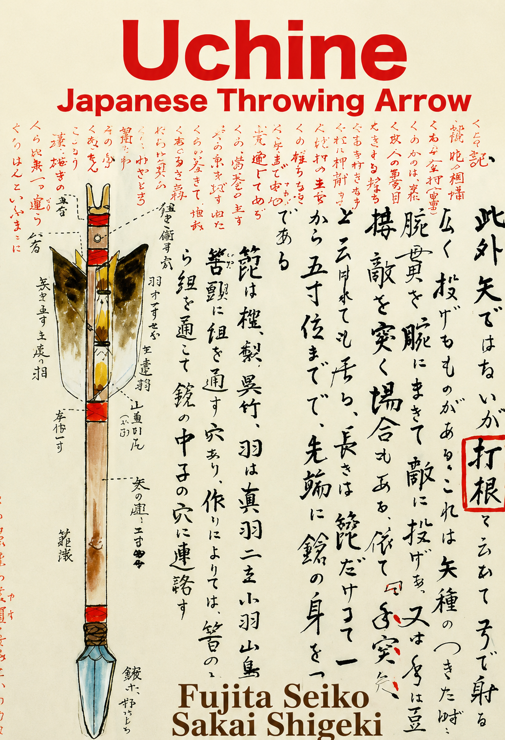 Uchine Japanese Throwing Arrow Book by Fujita Seiko