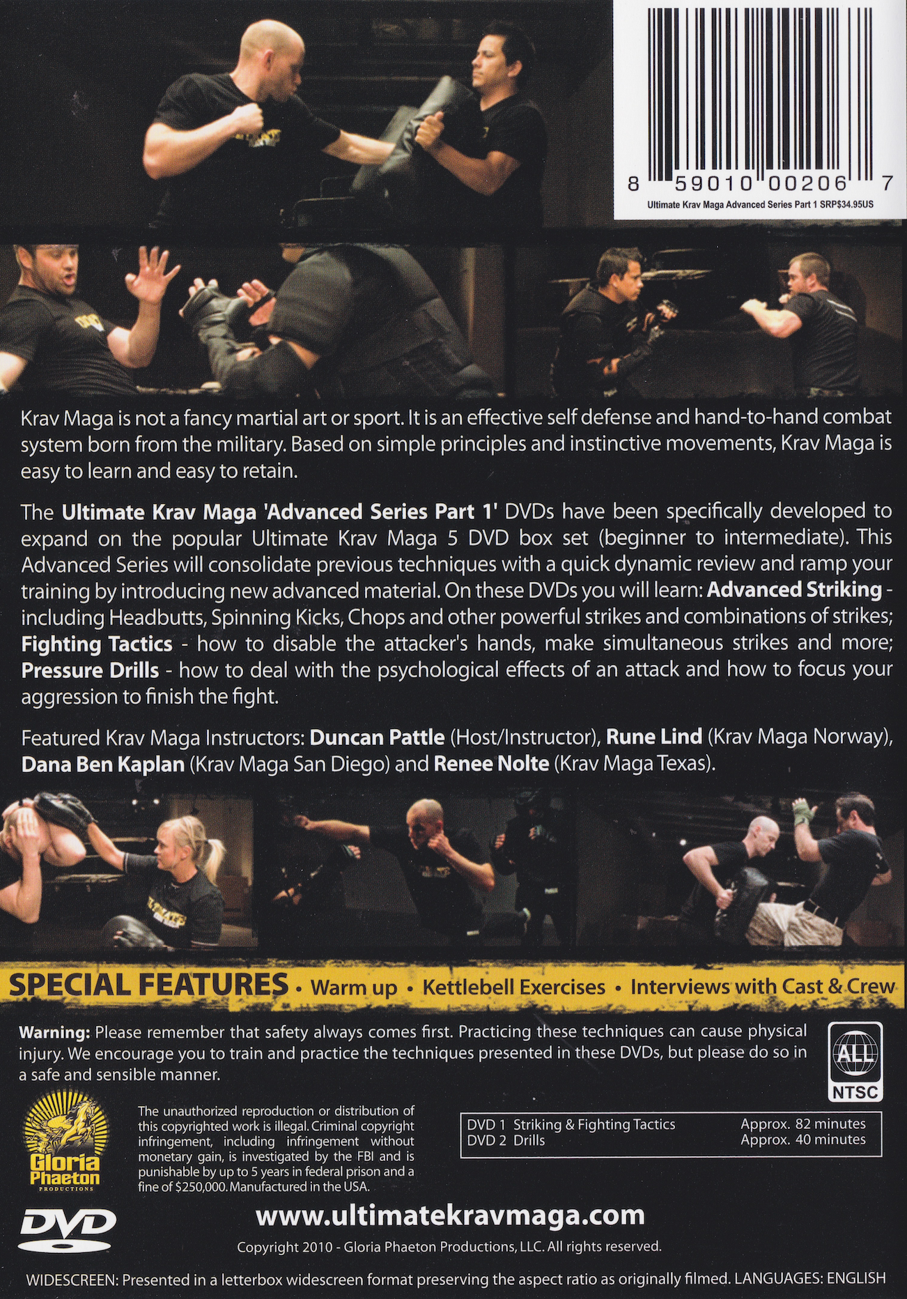 Ultimate Krav Maga Advanced Series: Striking, Fighting Tactics & Drills 2 DVD Set