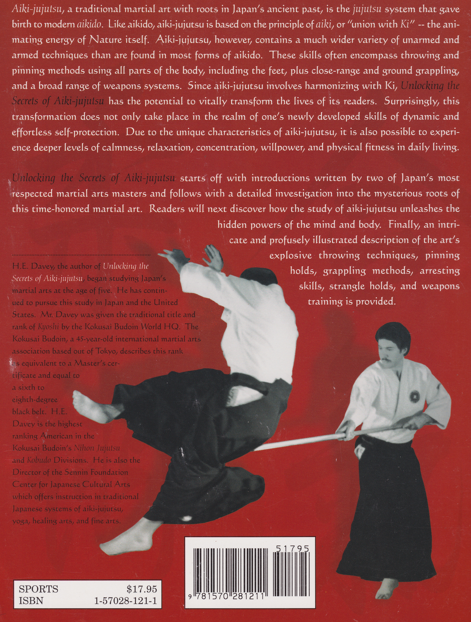 Unlocking the Secrets of Aiki-Jujutsu Book by H. E. Davey (Preowned)