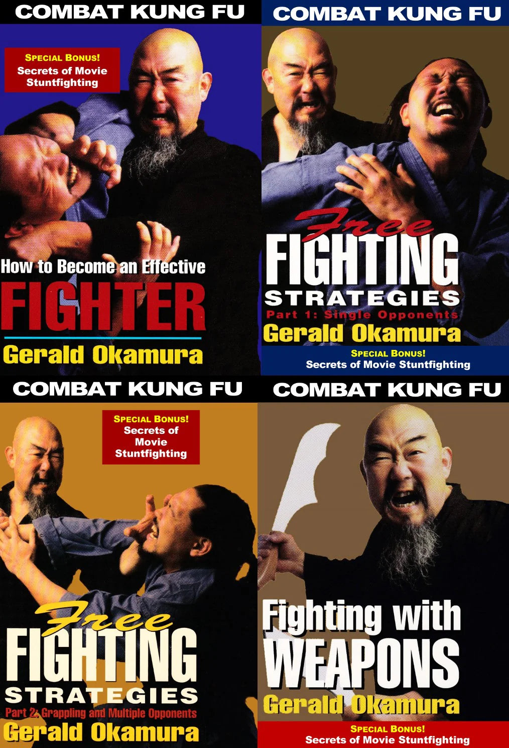 Combat Kung Fu San Soo 4 DVD Set by Gerald Okamura