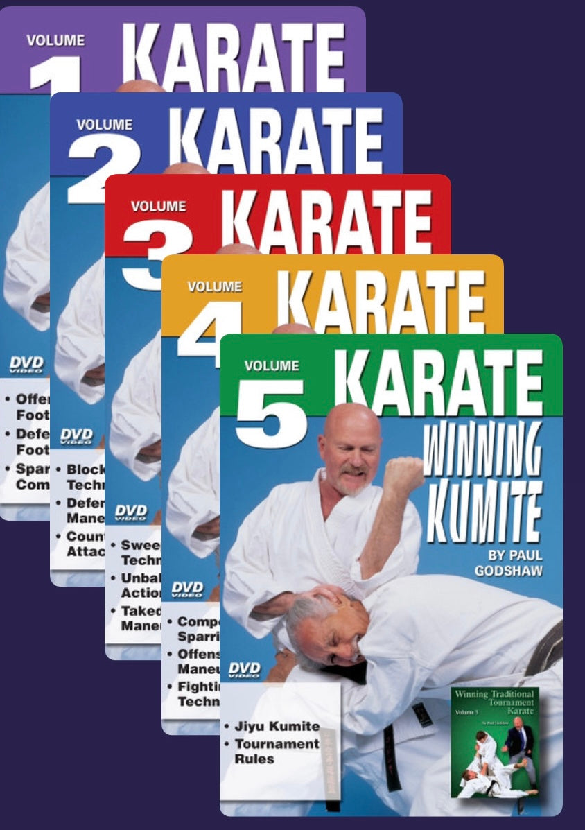 Winning Kumite Karate 5 DVD Set by Pauil Godshaw