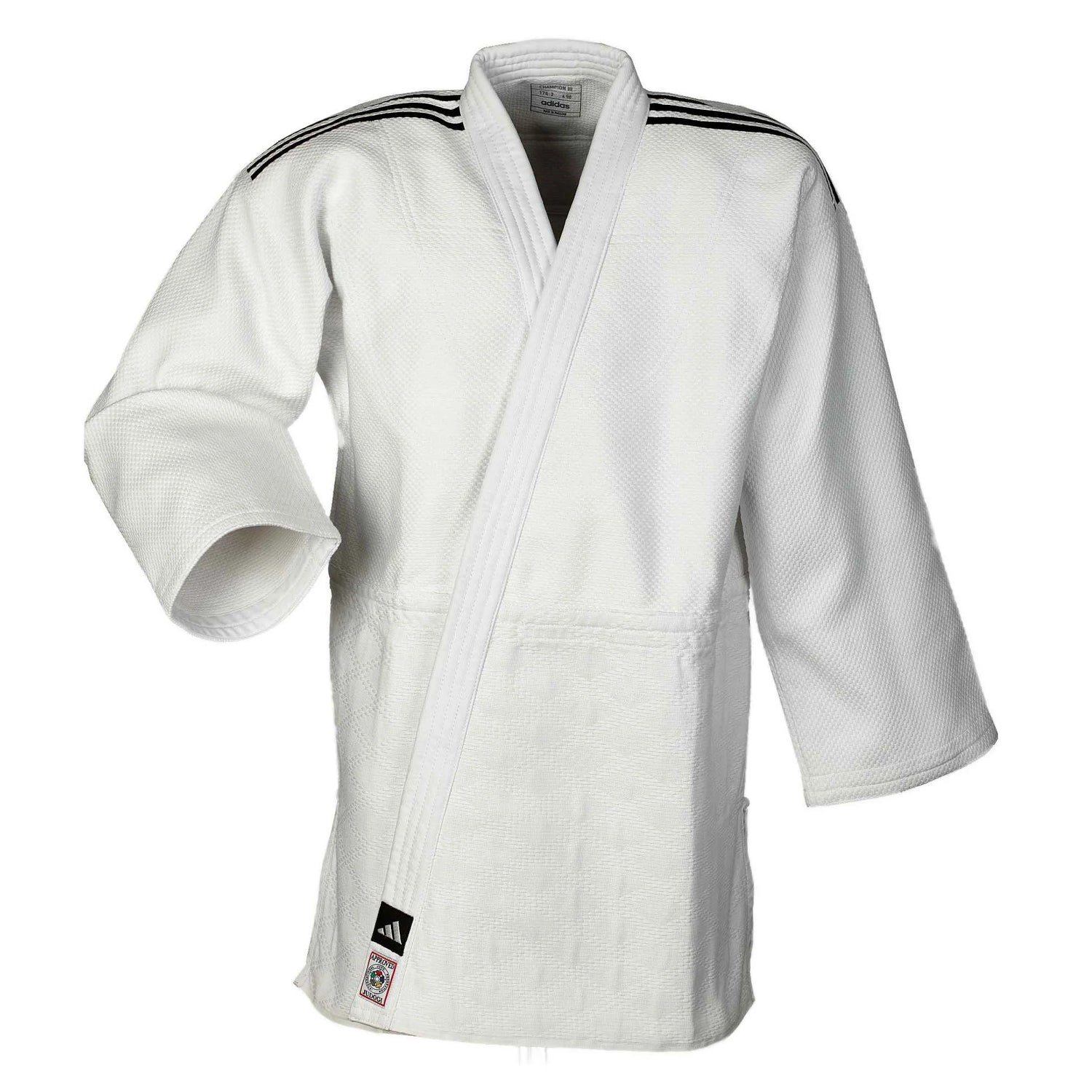 IJF Champion 3 Judo Gi - Slim - Blanco de Adidas 