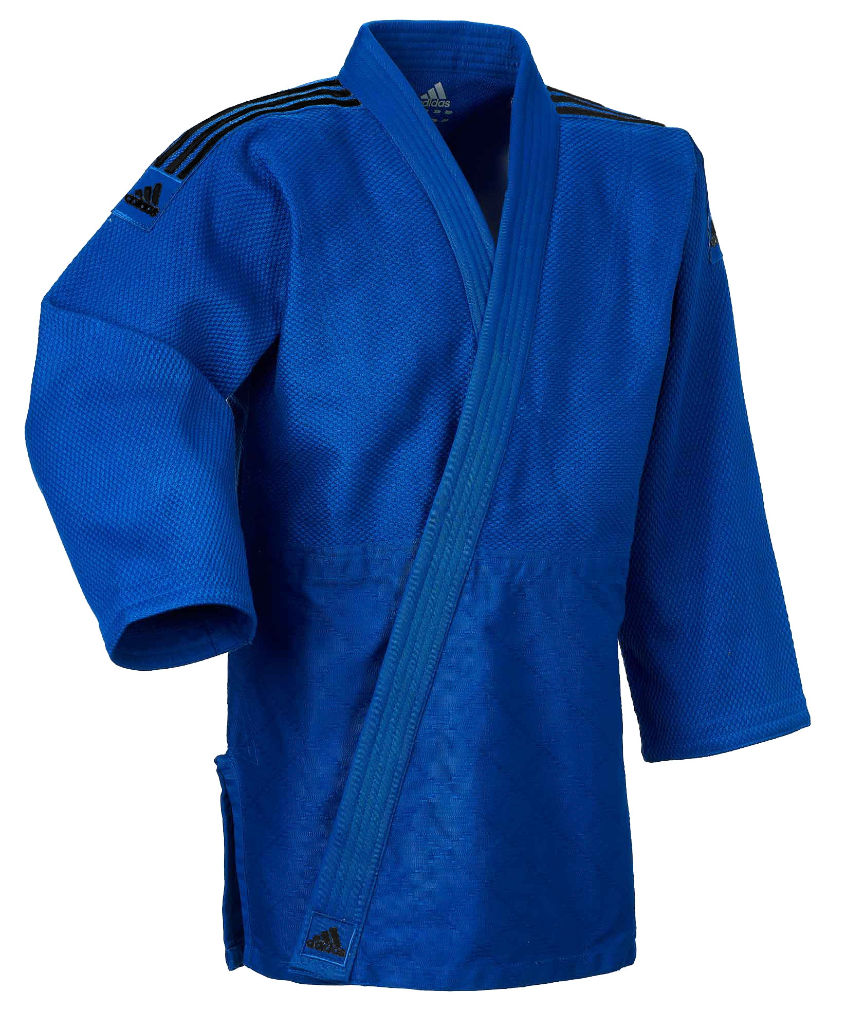 J690 Quest Blue with Black Stripes Judo Gi by Adidas – Budovideos Inc