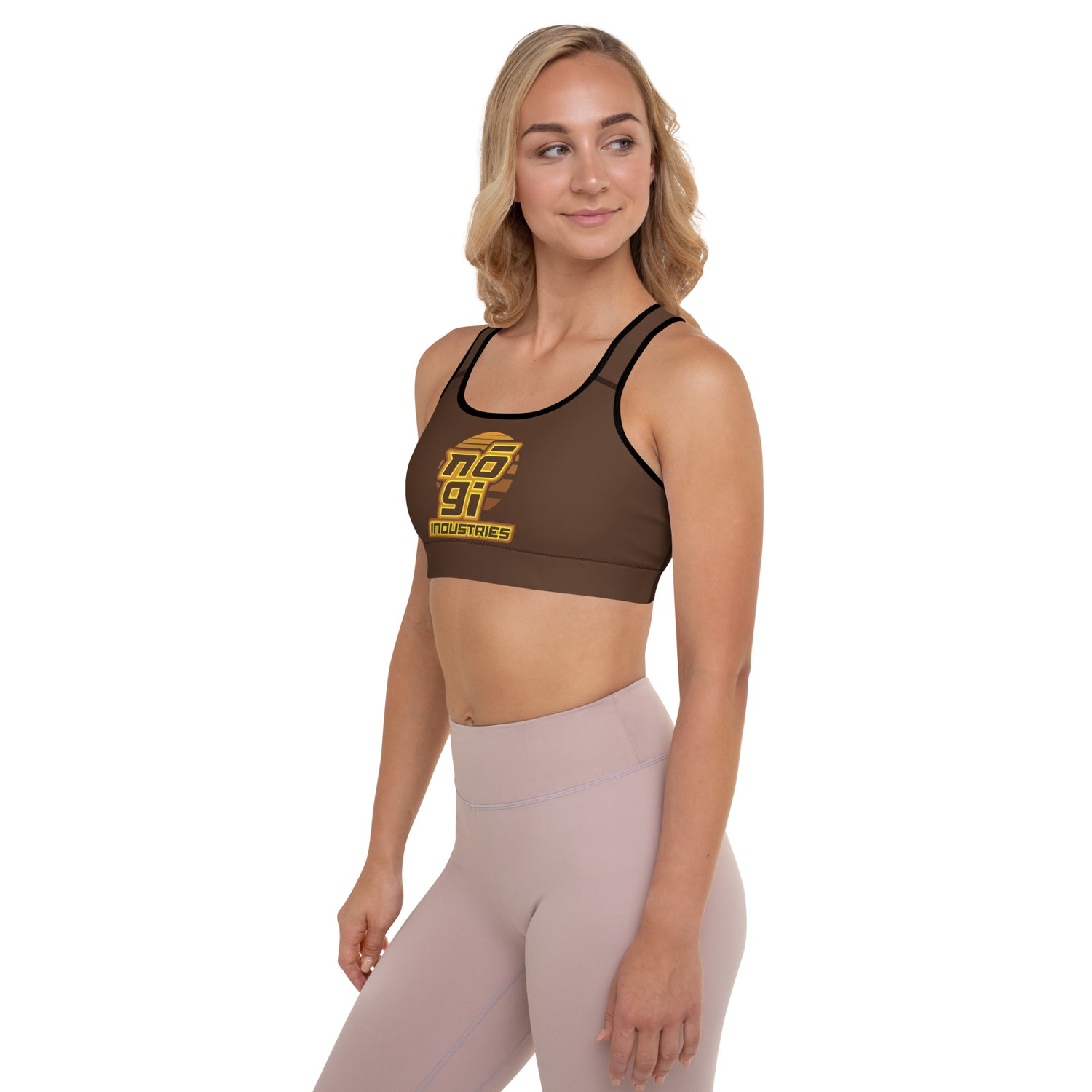 7Four BROWN Padded Sports Bra by Nogi Industries