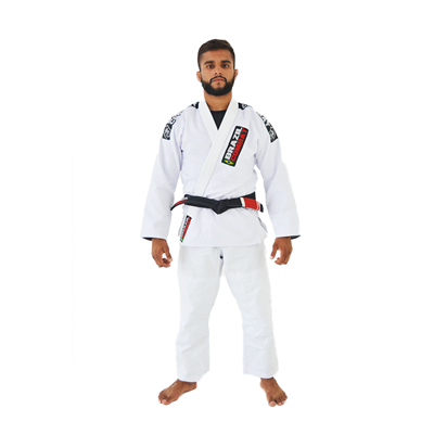 Xtra Lite BJJ Kimono by Brazil Combat - IBJJF Certified - WHITE