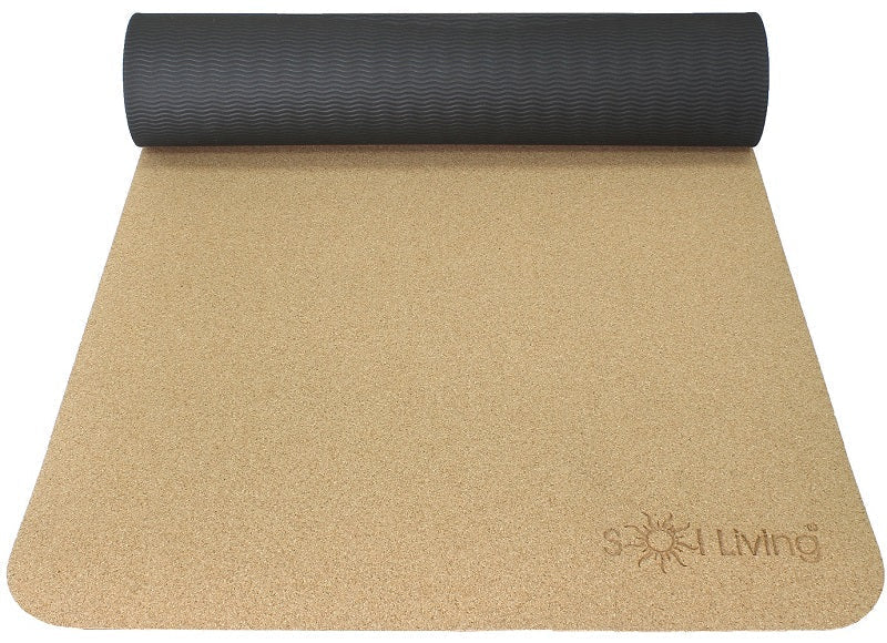 Cork Yoga Mat — Non-Slip Natural Cork & TPE, 5mm Thick