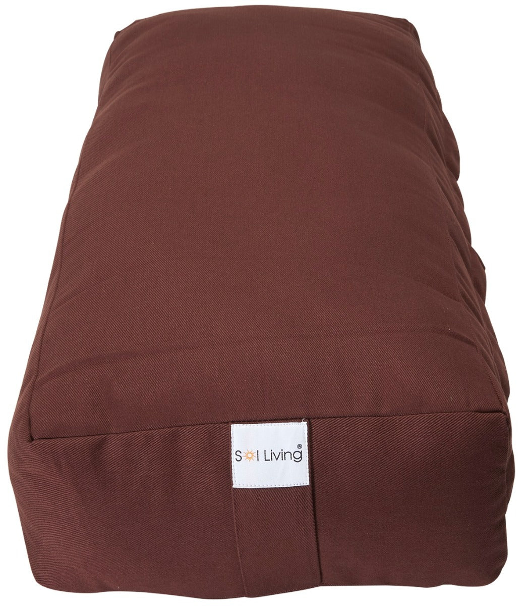 Bolster Pillow for Yoga & Meditation - Rectangular Cotton, 28