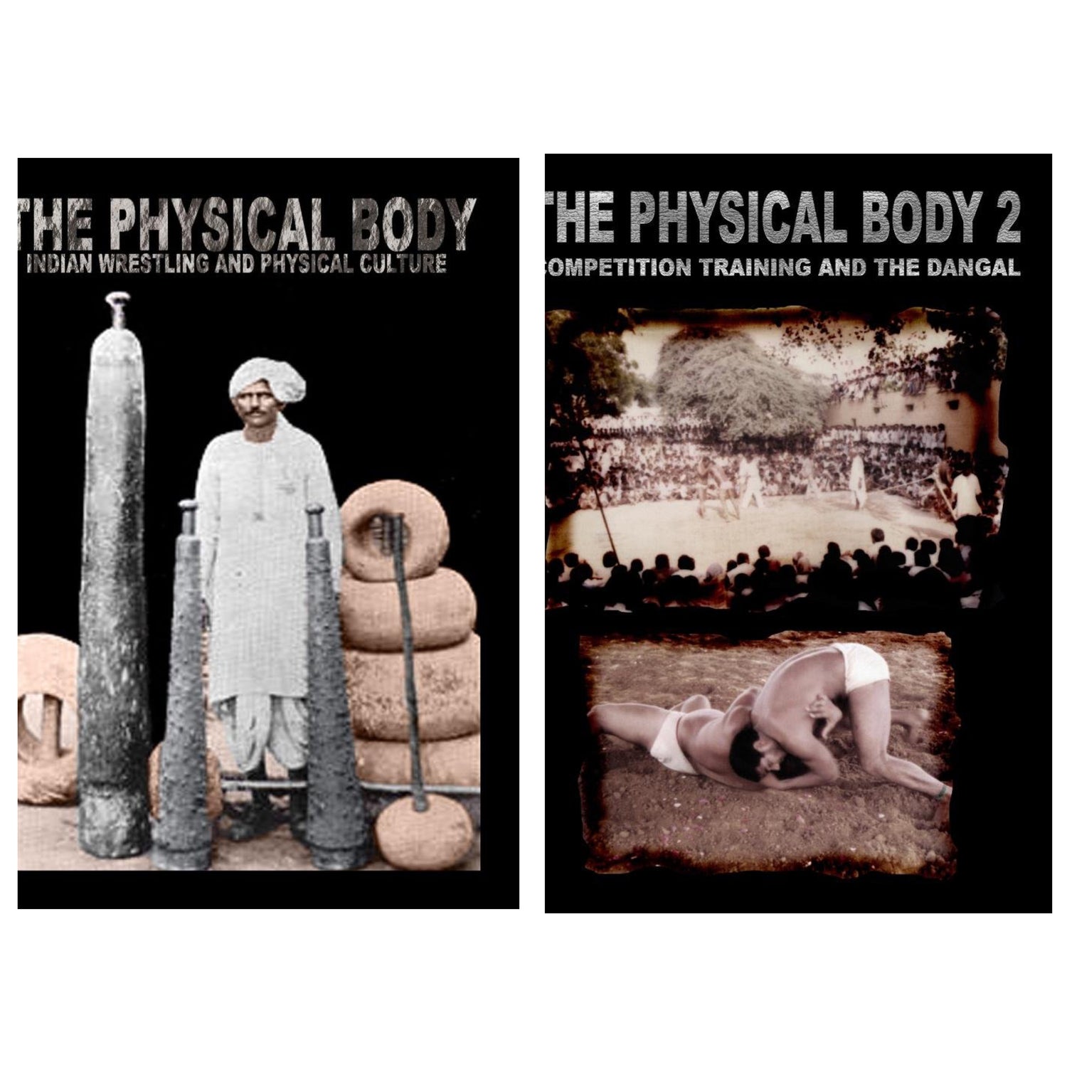 The Physical Body 1 & 2: Conjunto de DVD documental indio sobre lucha libre y fitness (usado) 