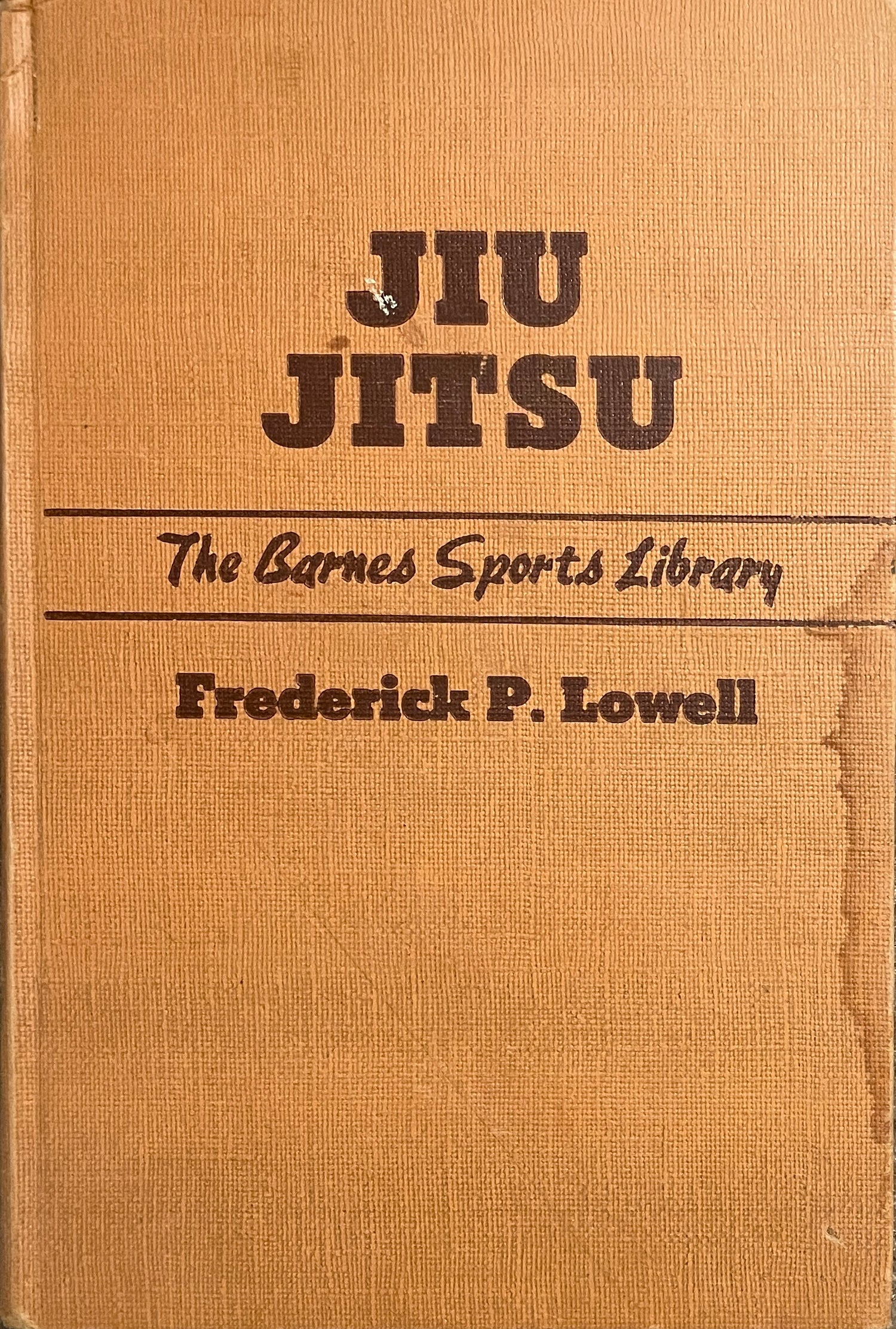 Jiu Jitsu: Libro de la biblioteca deportiva Barnes de Frederick Lowell (tapa dura) (usado)