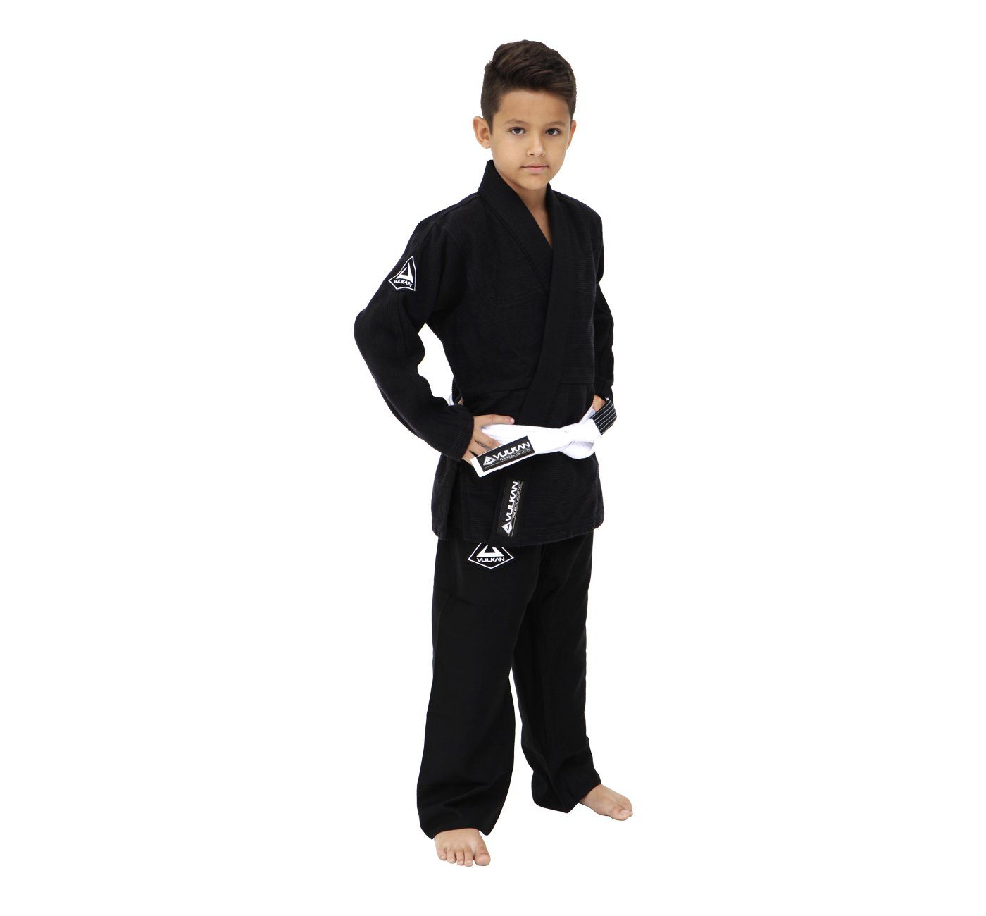 PRO EVOLUTION KIDS Jiu-Jitsu Gi (Black) by Vulkan