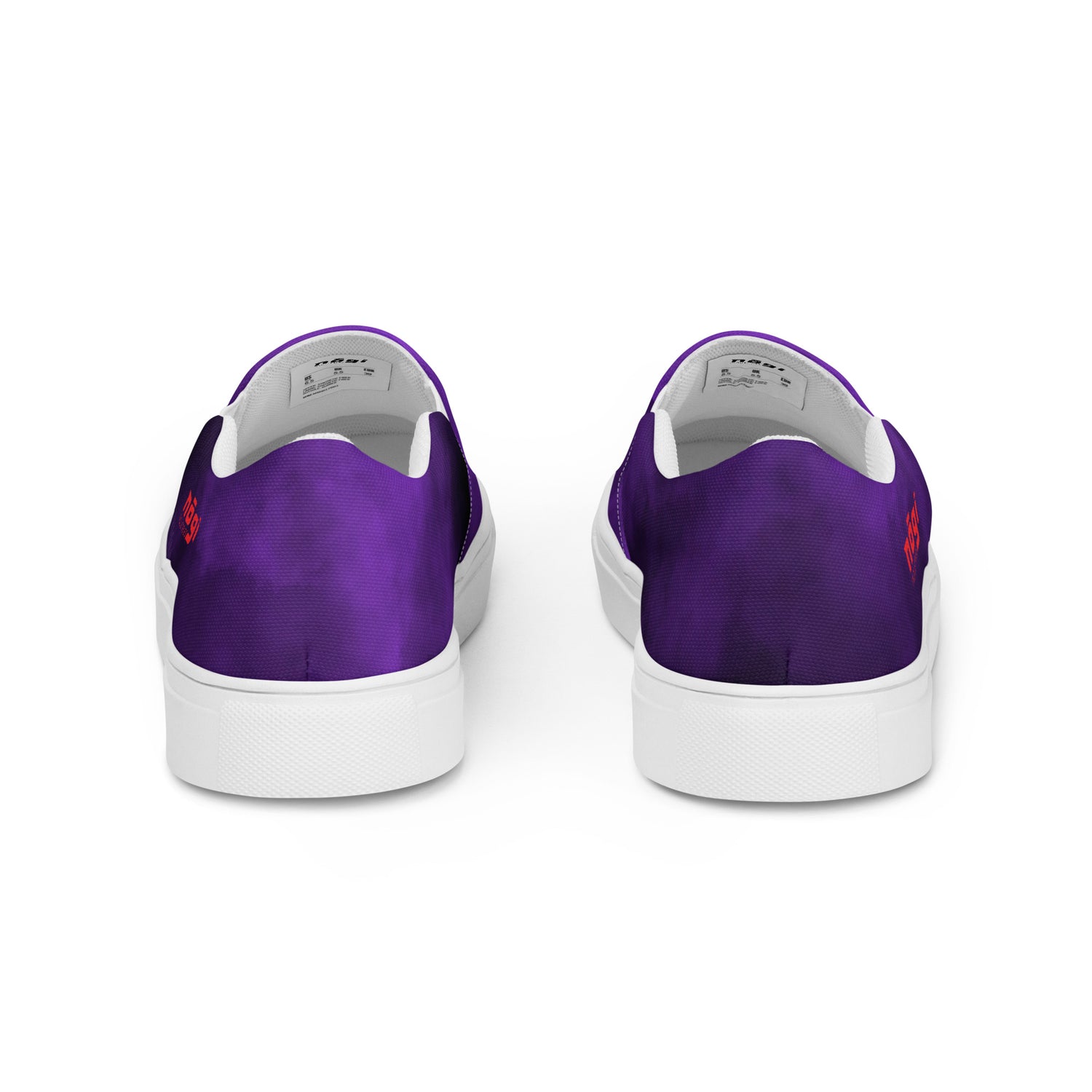 Purple Smoke Men’s Slip-on Canvas Shoes by Nogi Industries