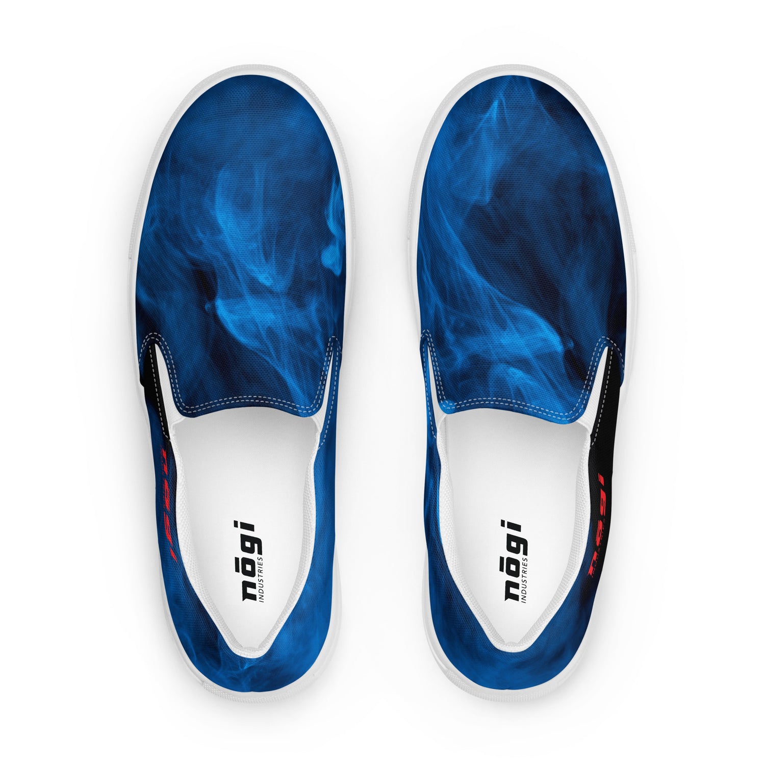 Blue Smoke Men’s Slip-on Canvas Shoes by Nogi Industries