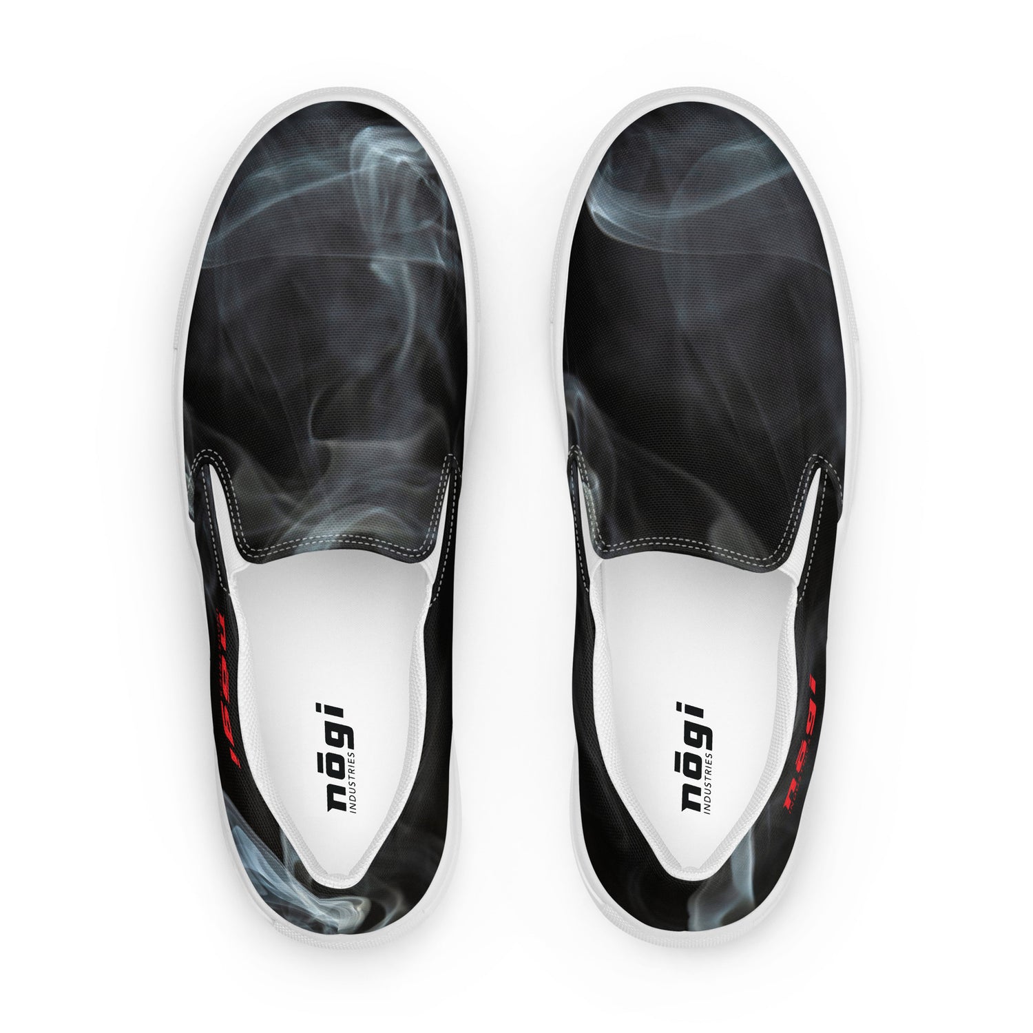 Black Smoke Men’s Slip-on Canvas Shoes by Nogi Industries