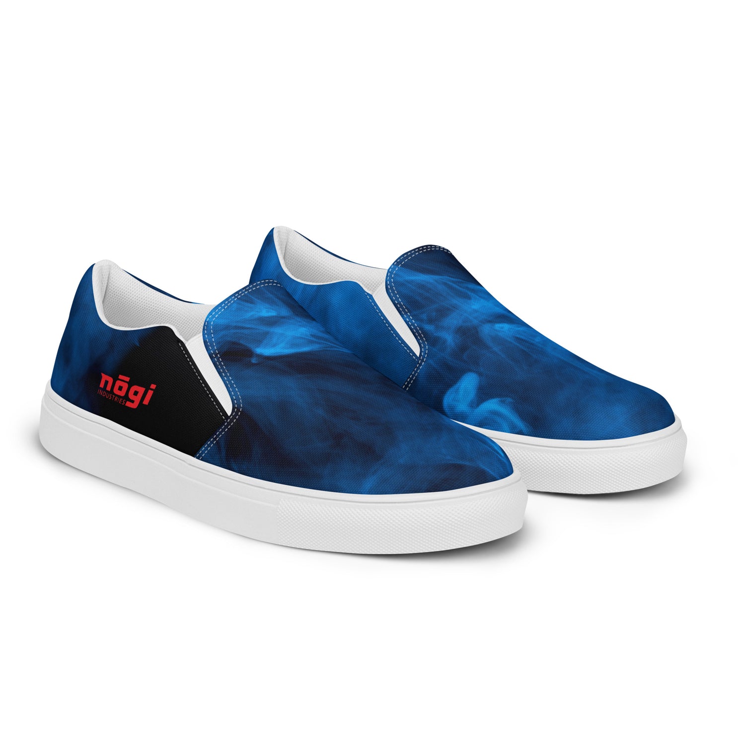 Blue Smoke Men’s Slip-on Canvas Shoes by Nogi Industries