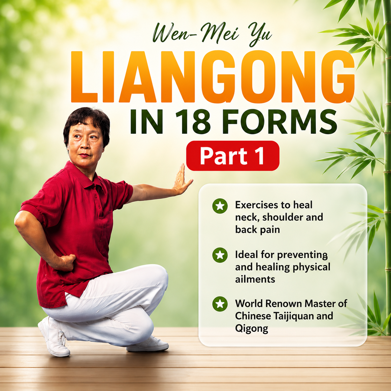 Liangong in 18 Forms Vol 1 by Wen-Mei Yu (On Demand)