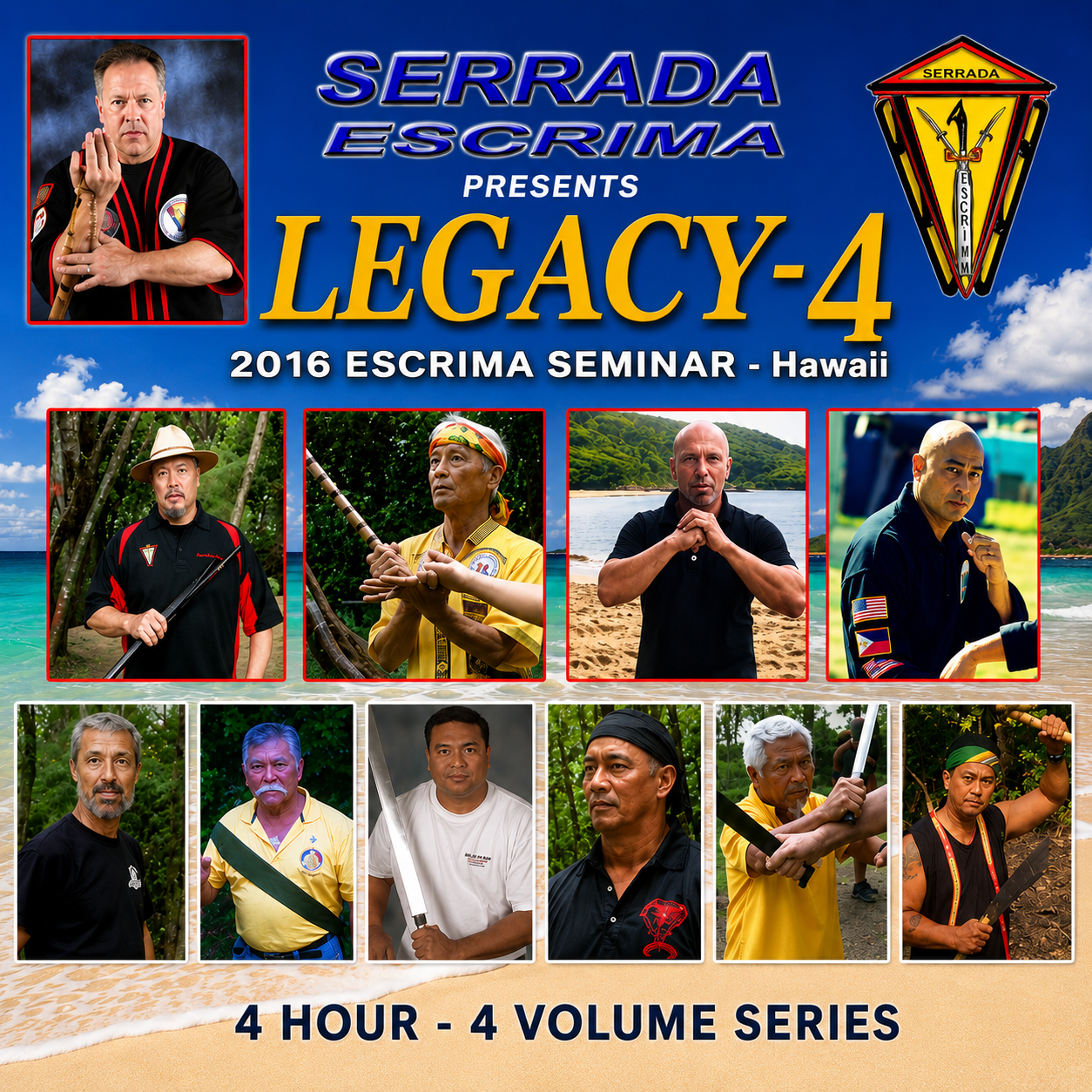 Serrada Escrima Legacy Seminar 4 (Vol 1-4) (On Demand)