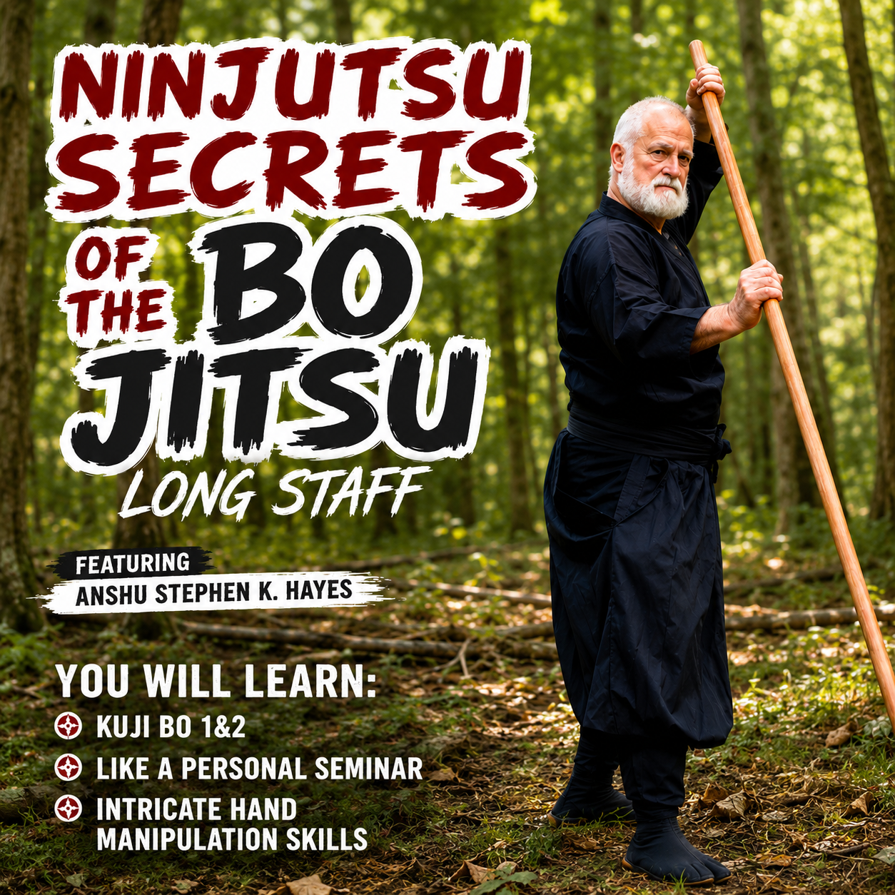 Ninjutsu Secrets 5 Bo Jitsu with Stephen Hayes (On Demand)