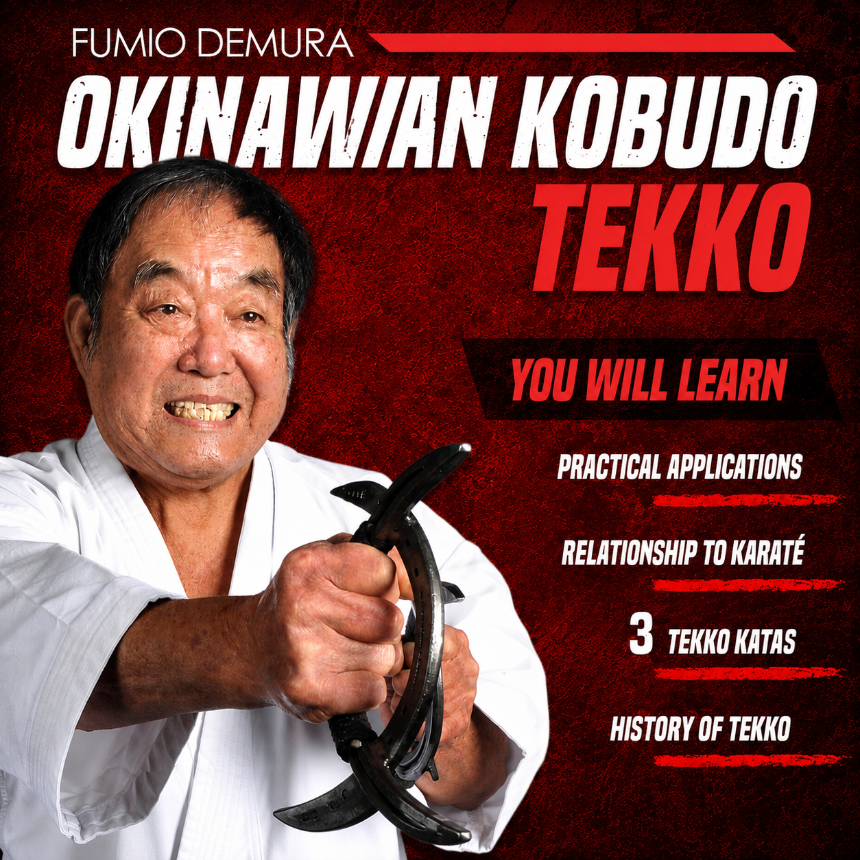 Okinawan Kobudo: Tekko by Fumio Demura (On Demand)