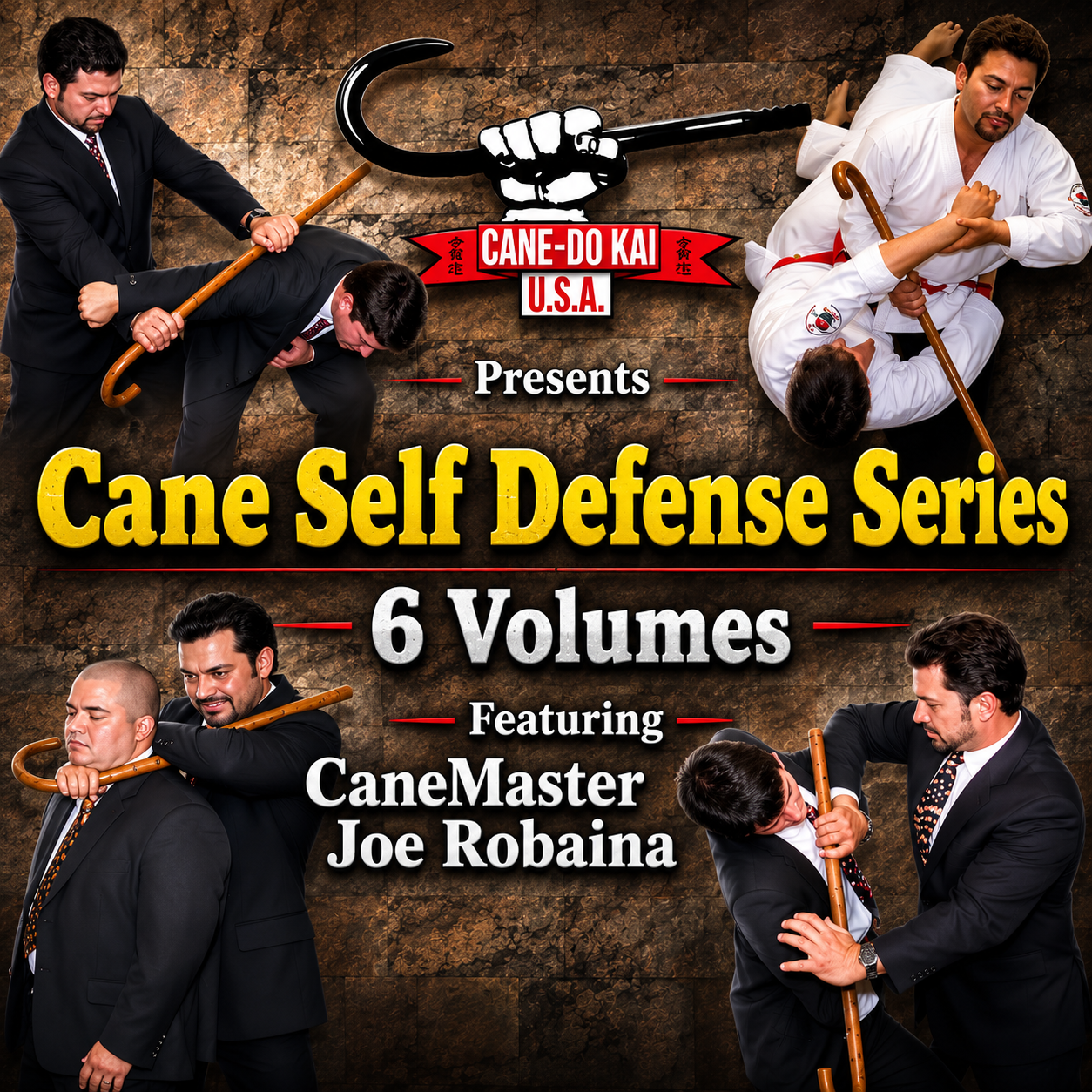 Cane Self Defense 6 Vol Series by Joe Robaina (On Demand)