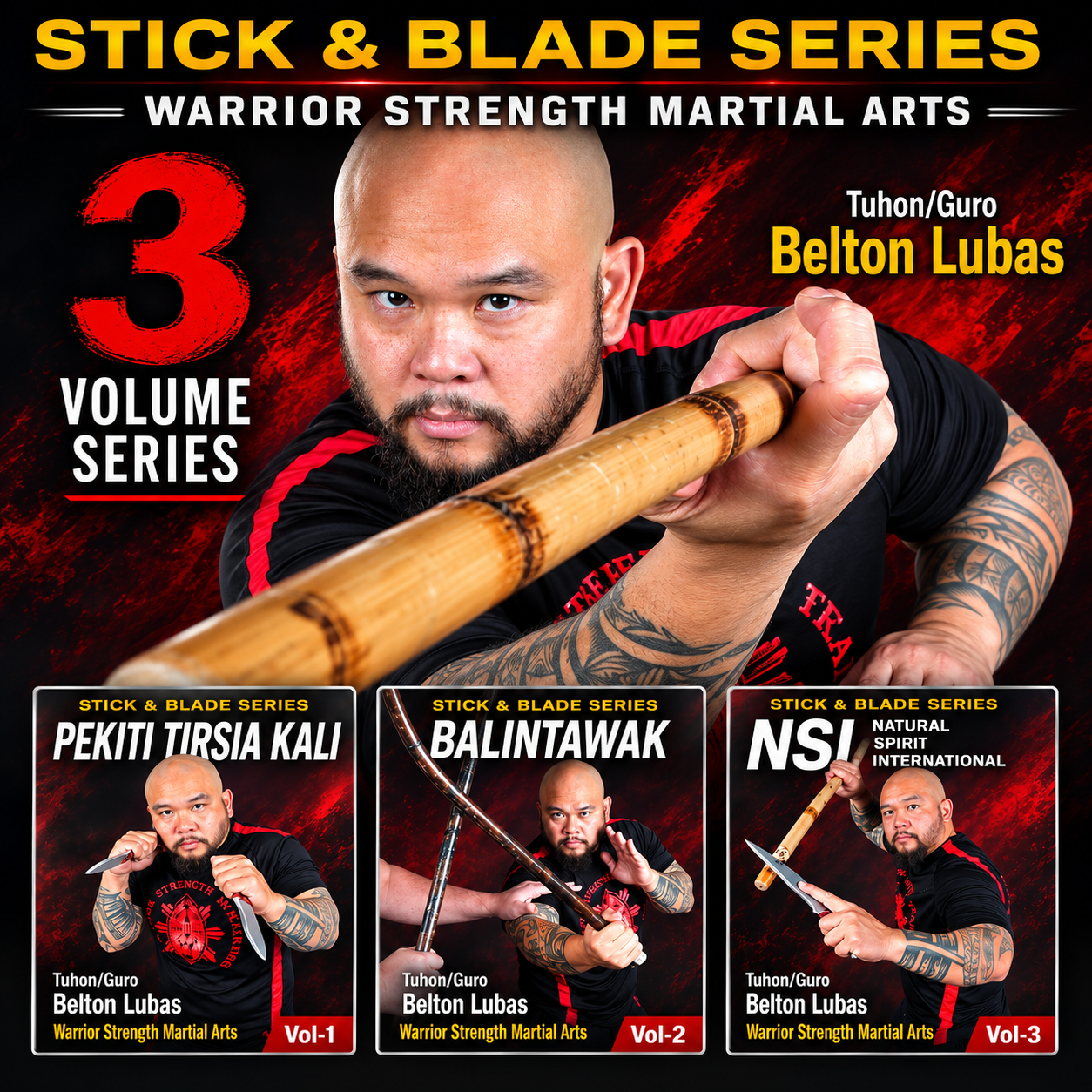 Pekiti Tirsia Kali Balintawak Series Belton Lubas (On Demand)