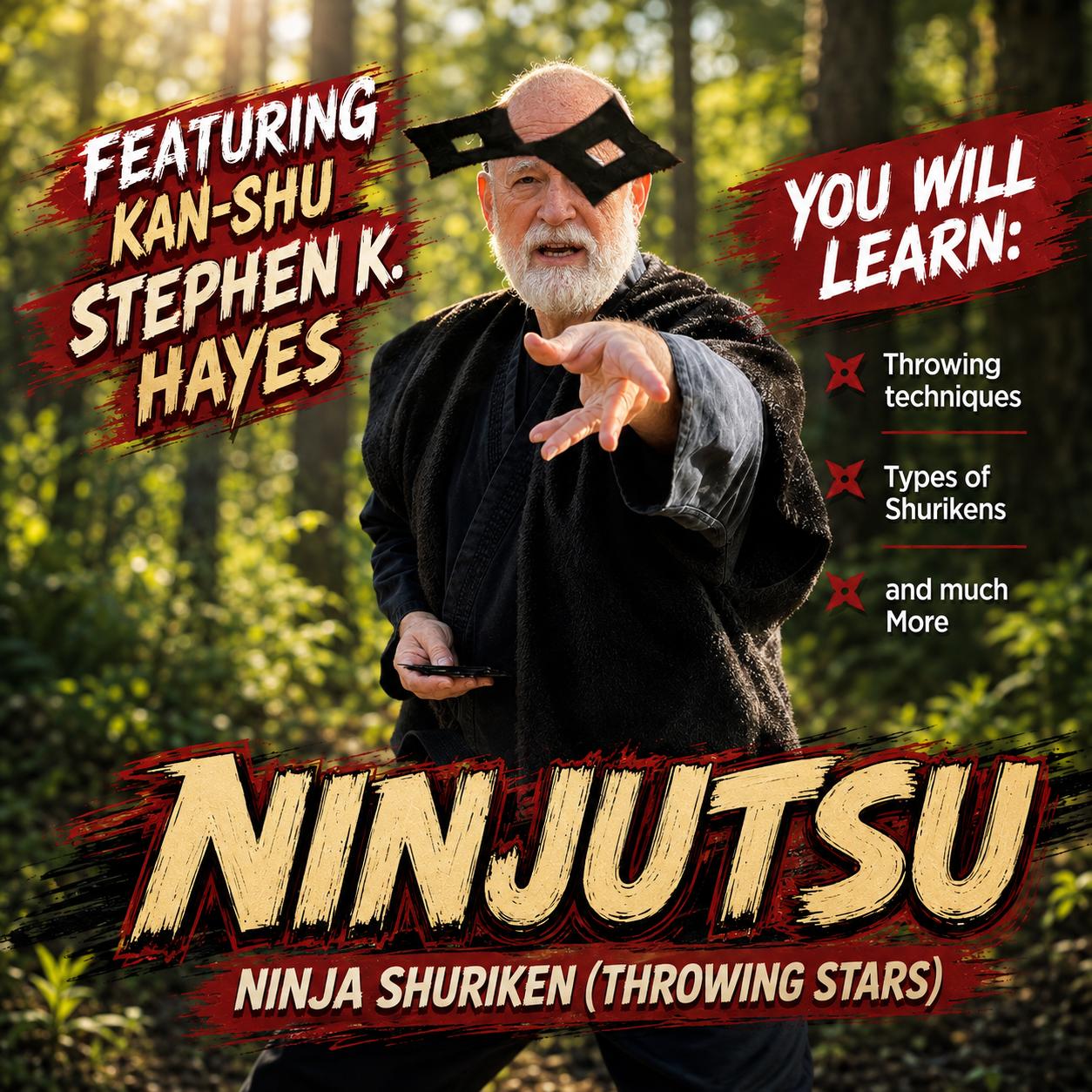 Ninjutsu Secrets 3 Shuriken with Stephen Hayes (On Demand)
