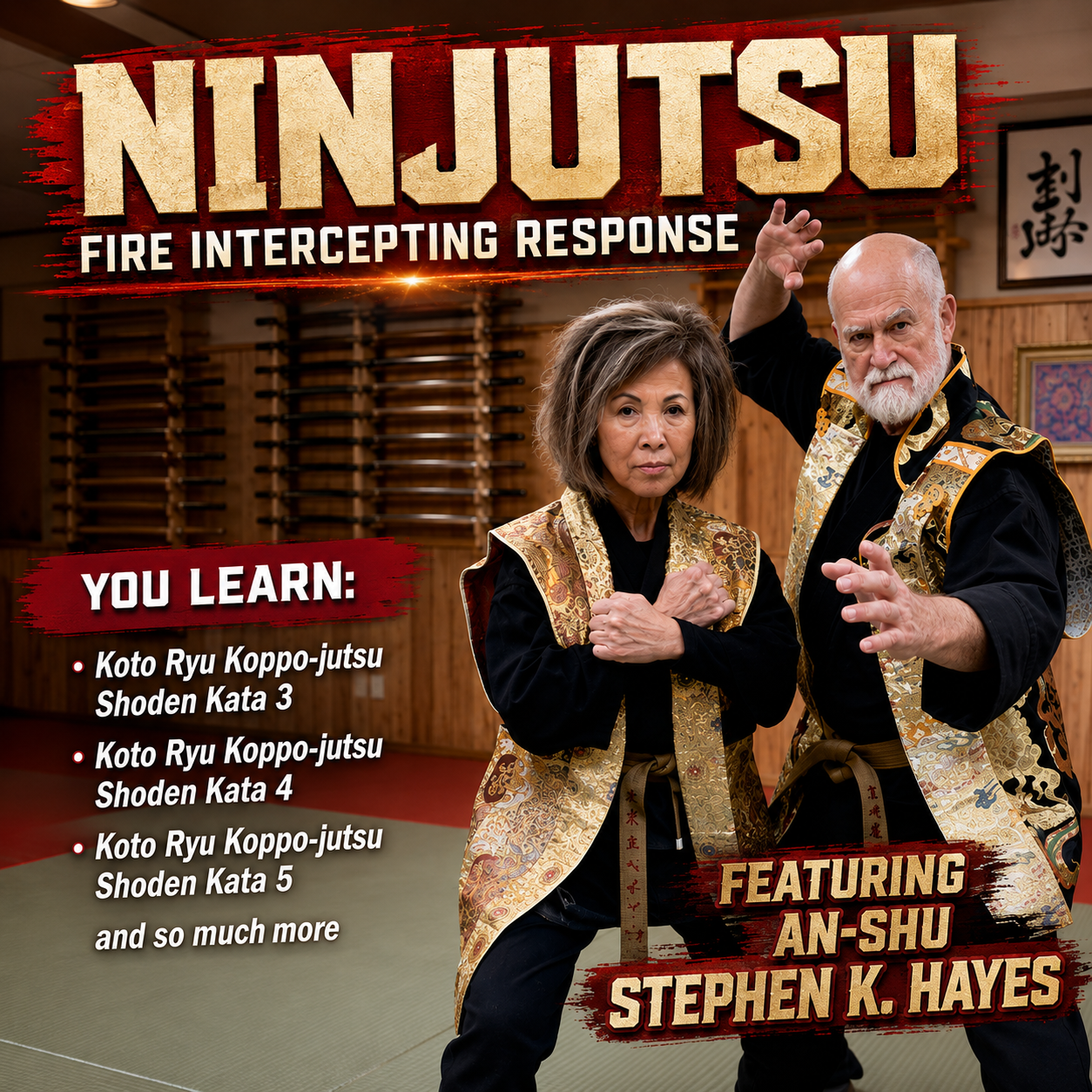 Ninjutsu Secrets 10 Fire Intercepting Response Stephen Hayes (On Demand)