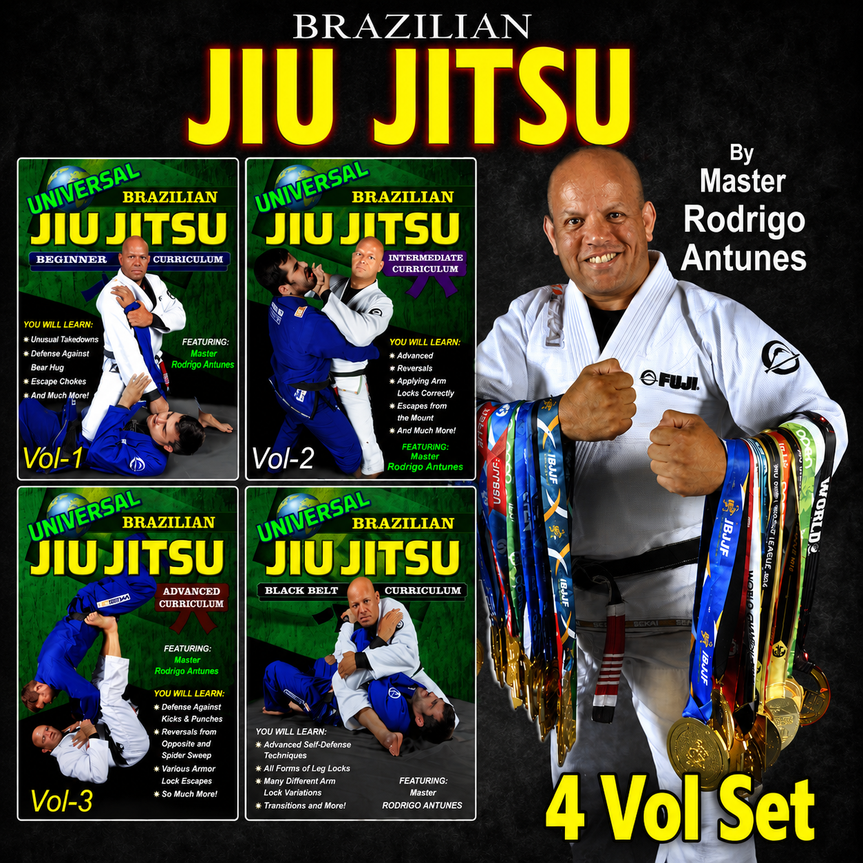 Universal BJJ 4 Vol Series by Rodrigo Antunes (On Demand)
