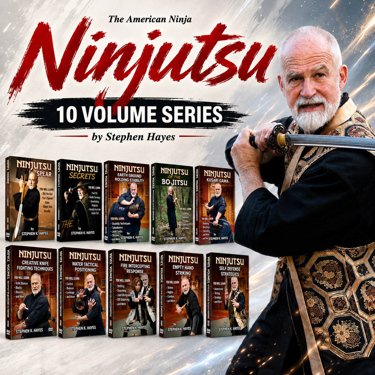 Ninjutsu Secrets 10 Volume Series Stephen Hayes (On Demand)