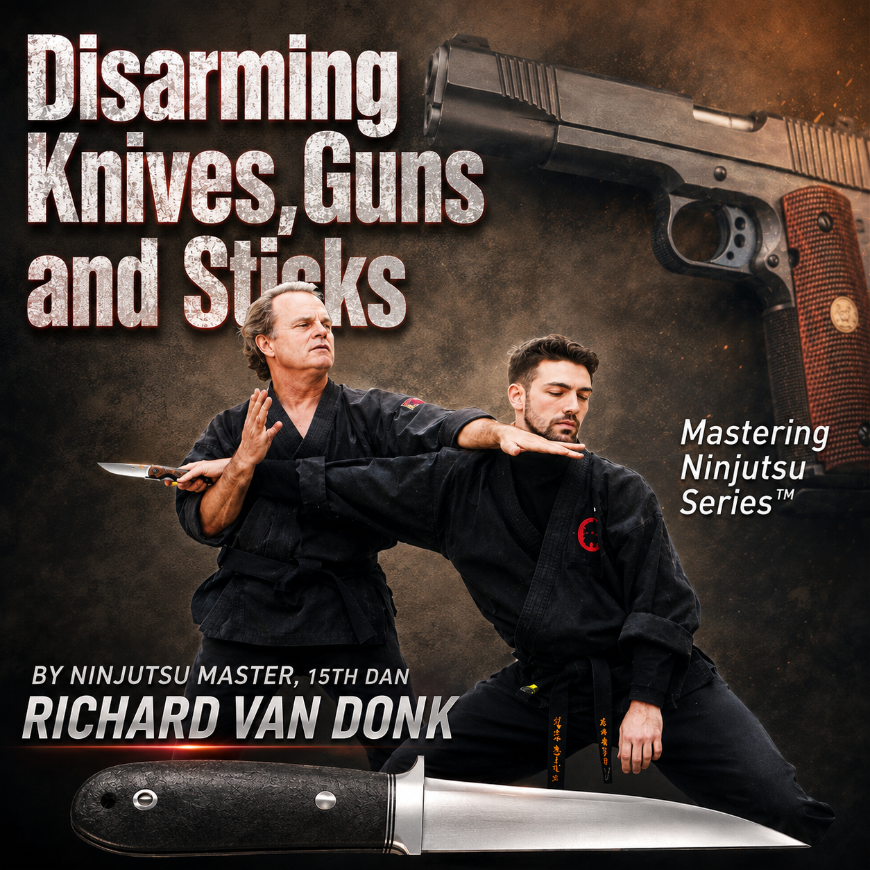 Disarming Gun, Knife & Stick by Richard Van Donk (On Demand)
