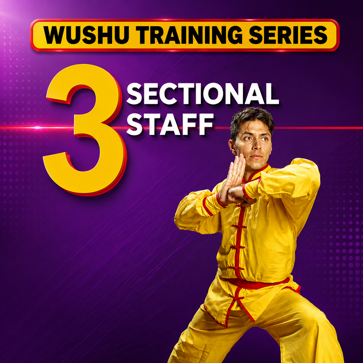 Wushu 3 Sectional Staff by Kenny Perez (On Demand)