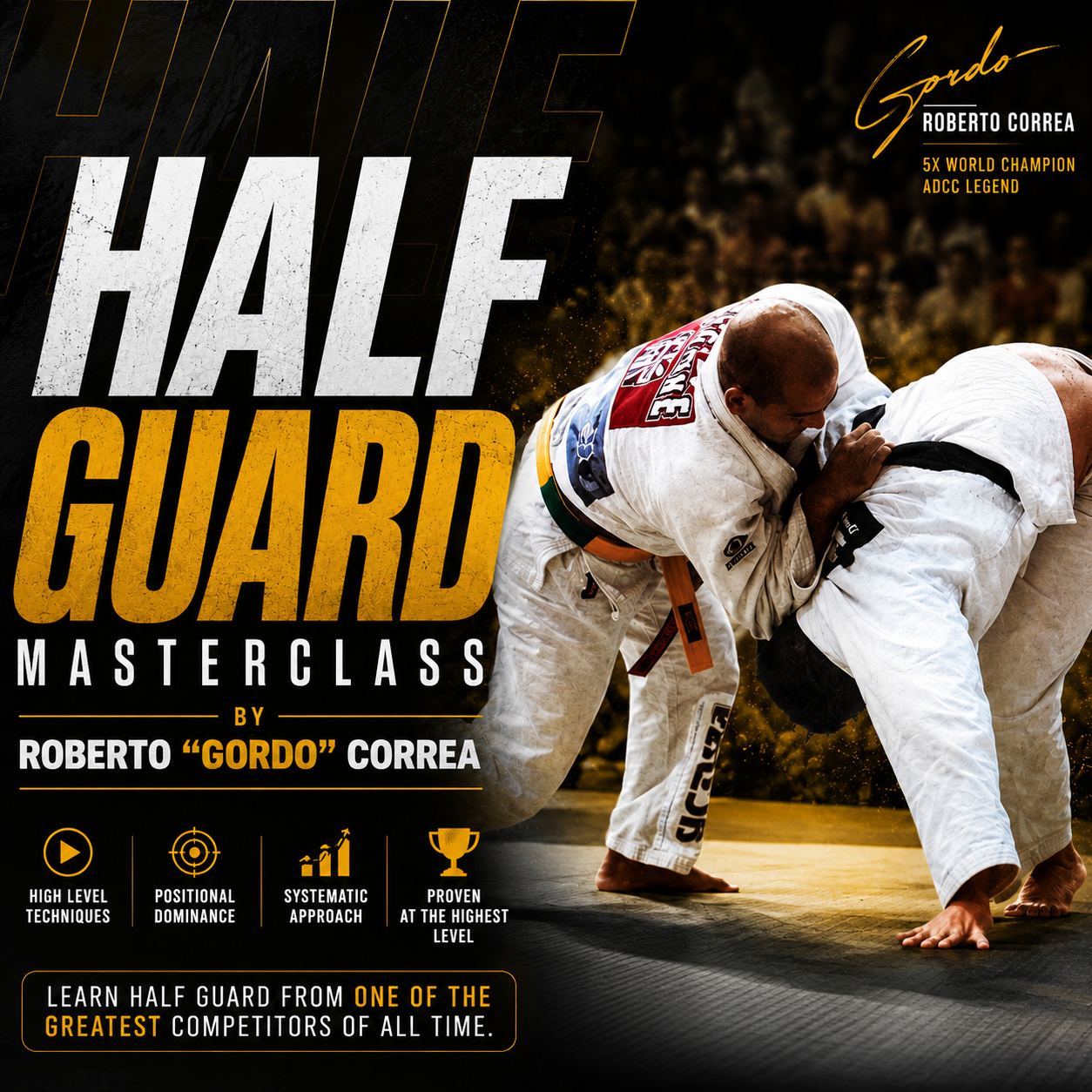 Half Guard Series with Roberto Gordo Correa (On Demand)
