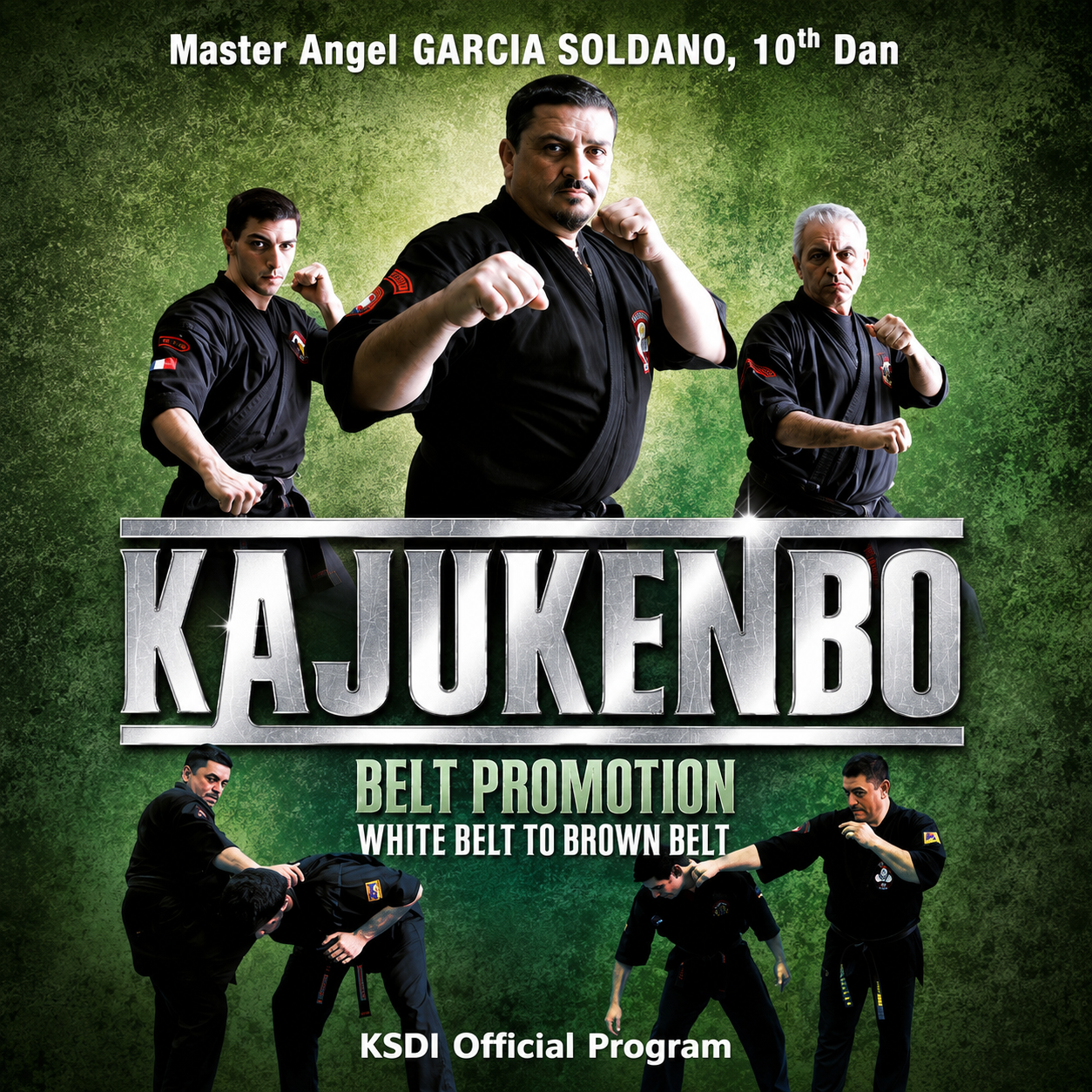 Promoción de cinturón Kajukenbo de cinturón blanco a cinturón marrón (bajo demanda)