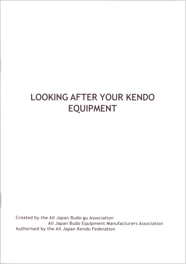 Looking After Your Kendo Equipment Book - Budovideos Inc