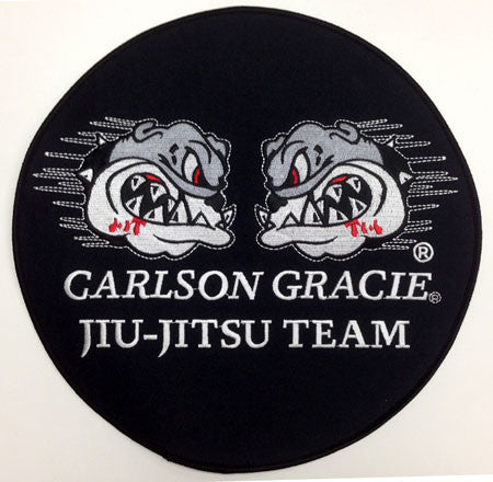 Carlson Gracie Jiujitsu Team Official Patch - BLACK small - Budovideos Inc