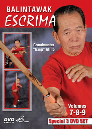 Balintawak Eskrima (Vol 7-9) 3 DVD Set with Ising Atillo - Budovideos Inc