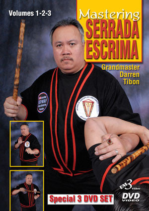 Mastering Serrada Escrima 3 DVD Set (Vol 1-3) by Darren Tibon - Budovideos Inc