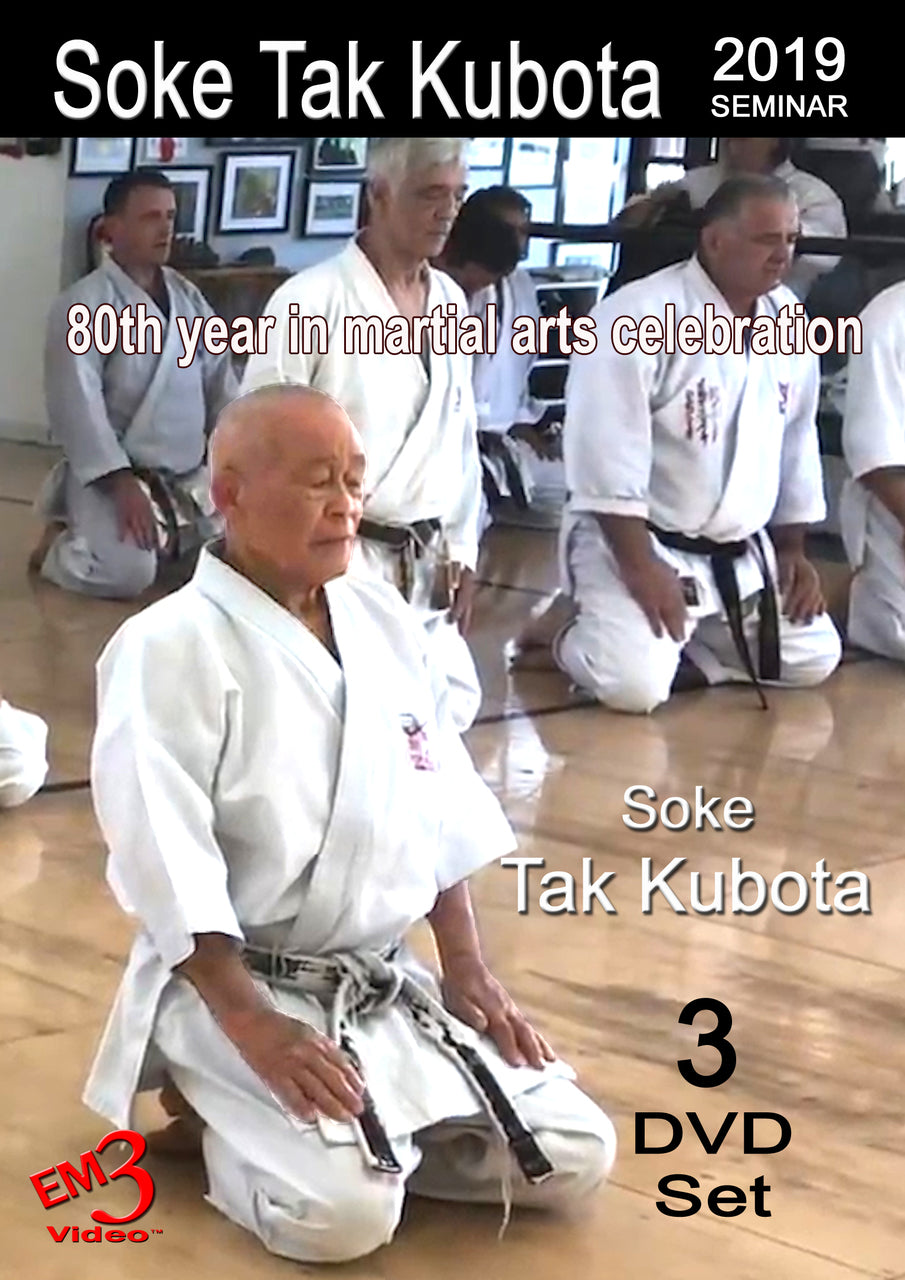 Tak Kubota 2019 Seminar Kata, Kumite & Kubotan 3 DVD Set - Budovideos Inc