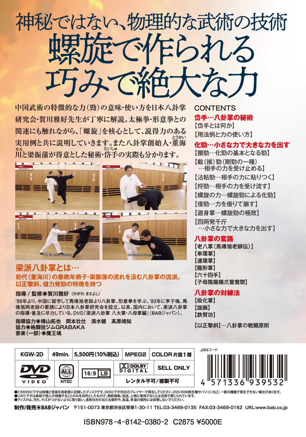 Liang Style Baguazhang Vol 2 DVD by Masayoshi Kagawa - Budovideos Inc